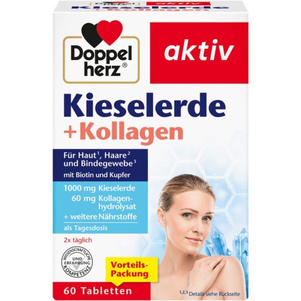 DOPPELHERZ Kieselerde+Kollagen Tabletten 60 St.