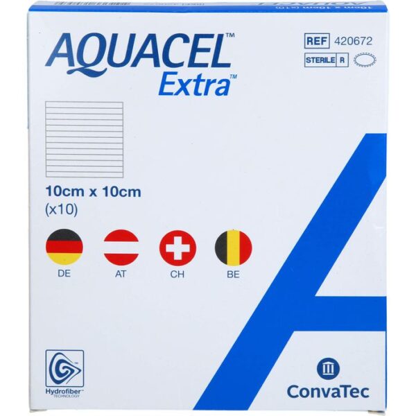 AQUACEL Extra 10x10 cm Verband 10 St.