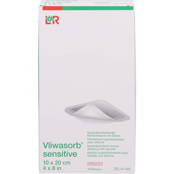 VLIWASORB sensitive 10x20 cm superabsorb.Wundverb. 10 St.