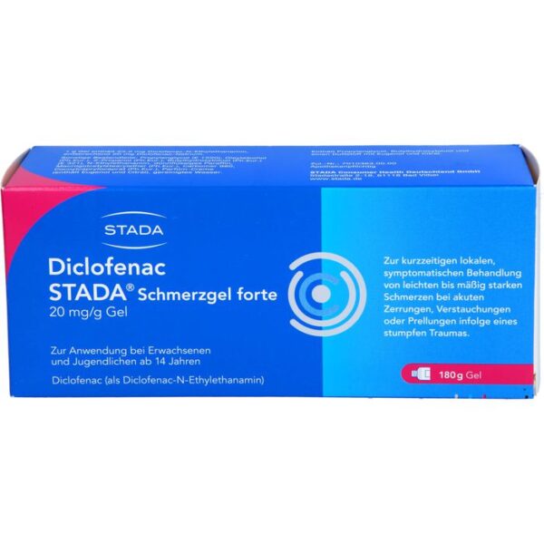 DICLOFENAC STADA Schmerzgel forte 20 mg/g 180 g