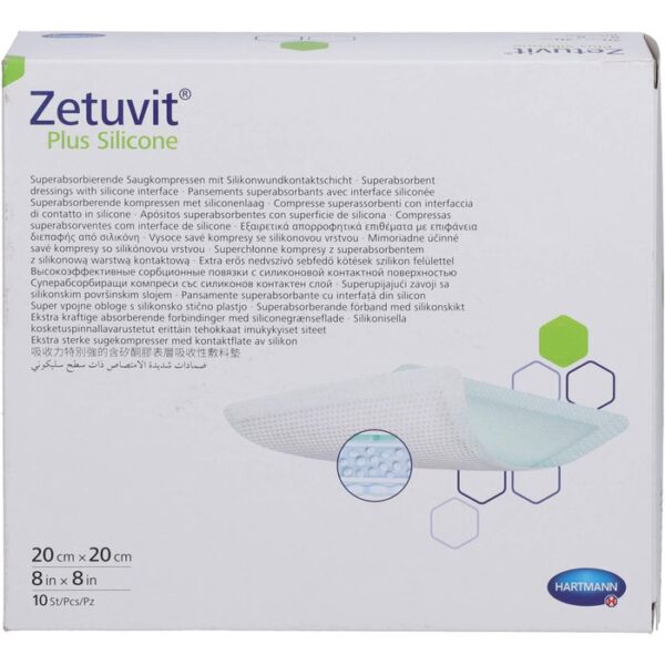 ZETUVIT Plus Silicone steril 20x20 cm 10 St.