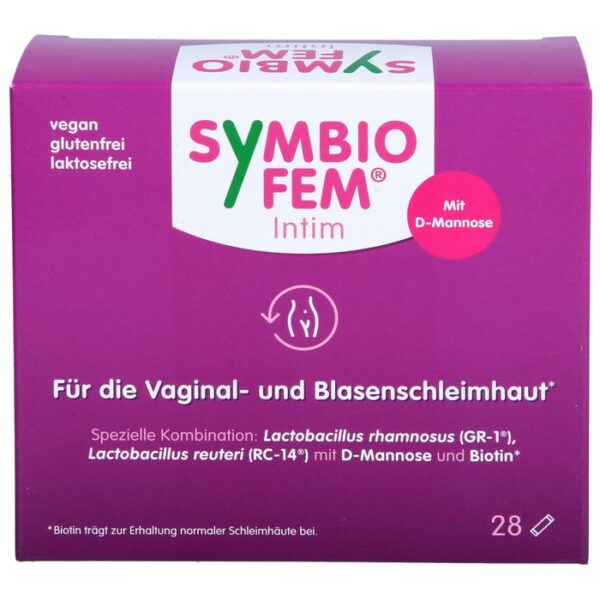 SYMBIOFEM Intim Milchsäurebakterien mit D-Mannose 28 St.