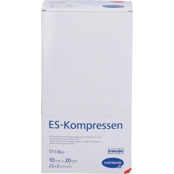 ES-KOMPRESSEN steril 10x20 cm 8fach 50 St.