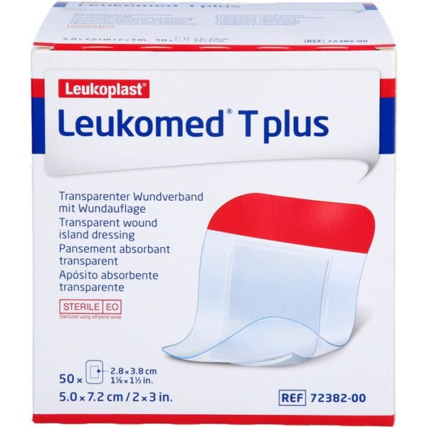 LEUKOMED transp.plus sterile Pflaster 5x7,2 cm 50 St.