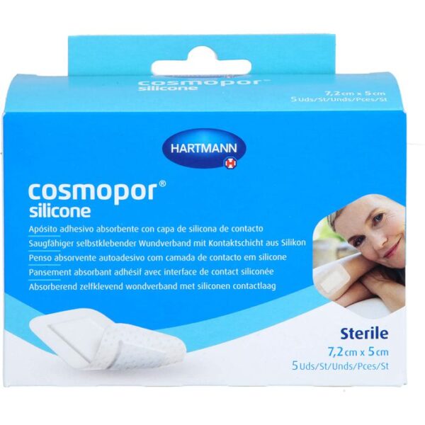 COSMOPOR silicone Wundverband 5x7,2 cm 5 St.