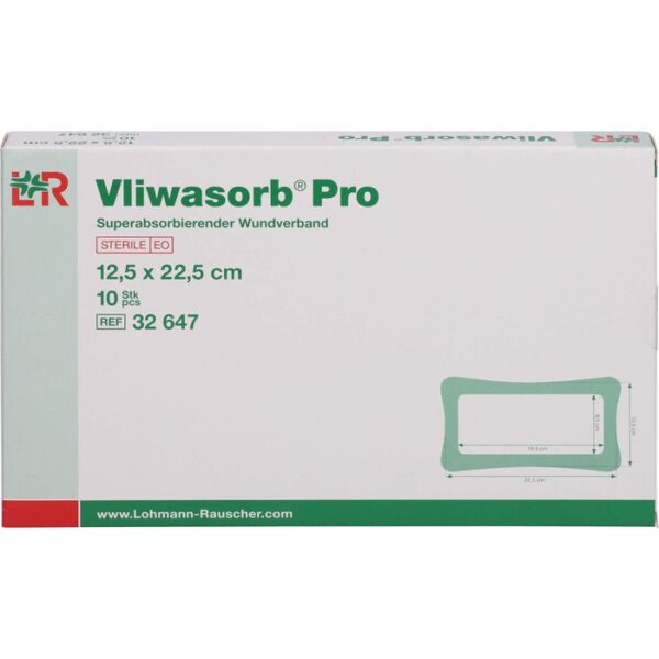 VLIWASORB Pro superabsorb.Komp.steril 12,5x22,5 cm 10 St.