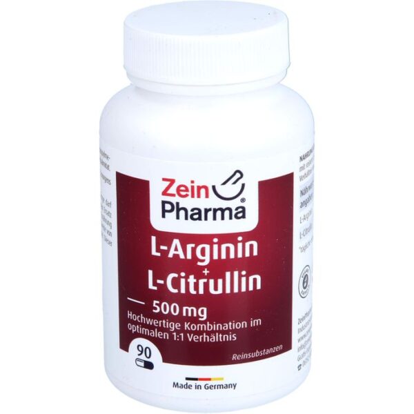 L-ARGININ & L-CITRULLIN 500 mg Kapseln 90 St.