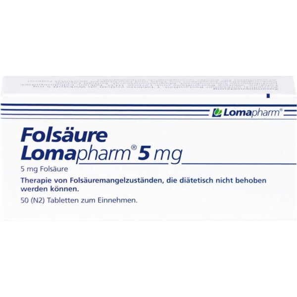 FOLSÄURE LOMAPHARM 5 mg Tabletten 50 St.