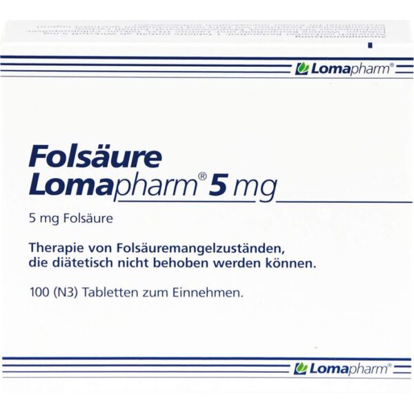 FOLSÄURE LOMAPHARM 5 mg Tabletten 100 St.