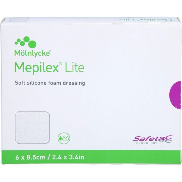 MEPILEX Lite Schaumverband 6x8,5 cm steril 5 St.