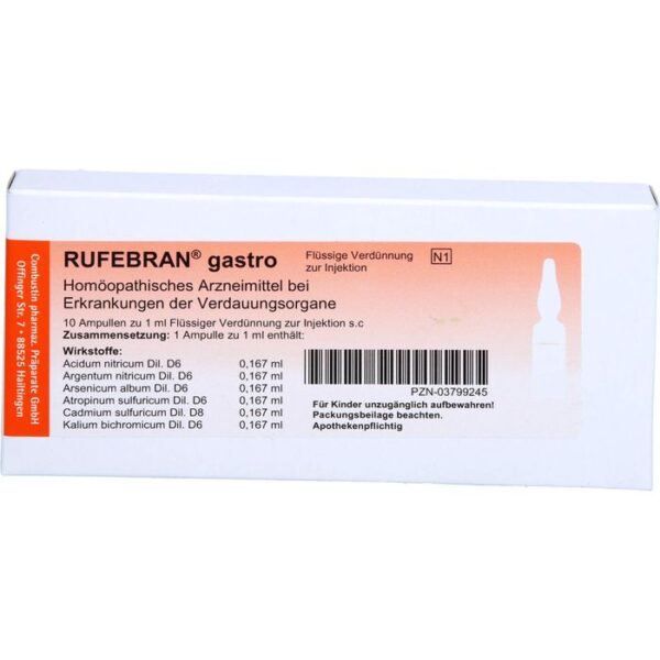 RUFEBRAN gastro Ampullen 10 St.