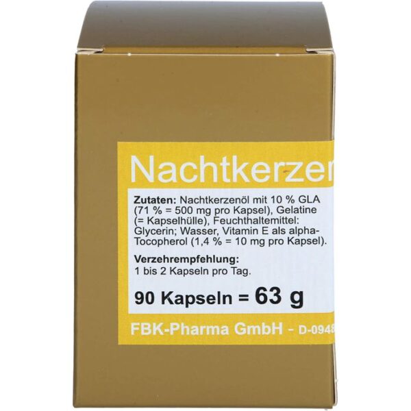 NACHTKERZENÖL 500 mg Kapseln 90 St.