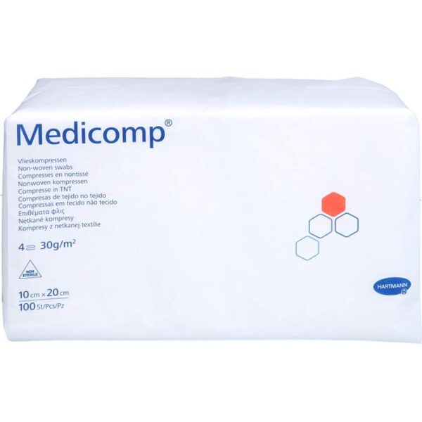 MEDICOMP Vlieskomp.unsteril 10x20 cm 4lagig 100 St.