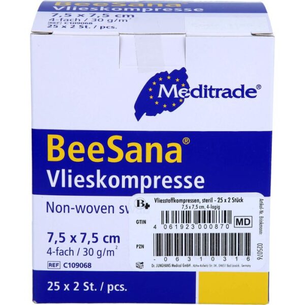 VLIESSTOFF-KOMPRESSEN steril 7,5x7,5 cm 4fach 50 St.