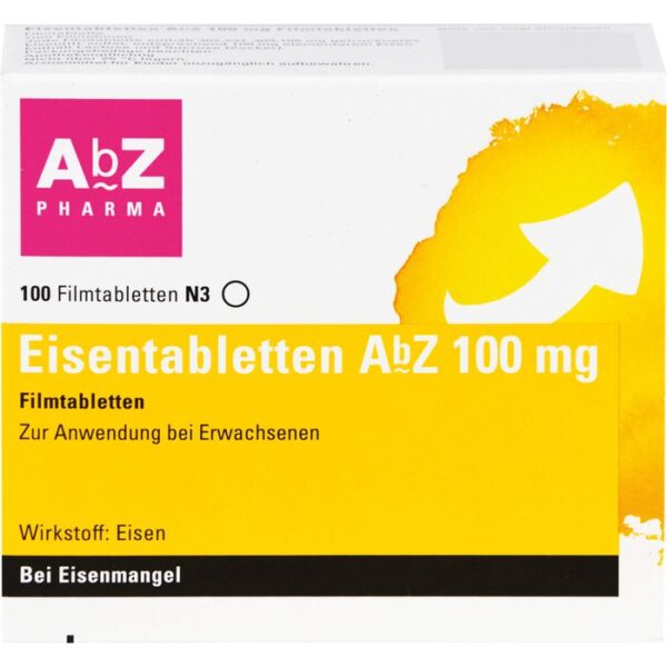 EISENTABLETTEN AbZ 100 mg Filmtabletten 100 St.