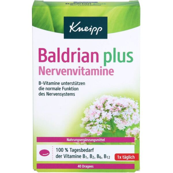 KNEIPP Baldrian plus Nervenvitamine Dragees 40 St.