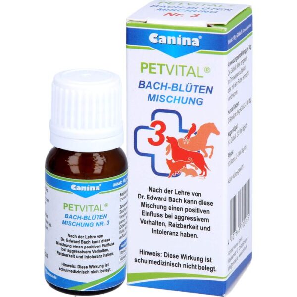 PETVITAL Bachblüten Nr.3 Globuli vet. 10 g