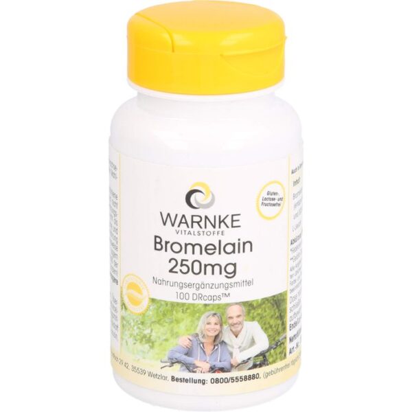 BROMELAIN 250 mg magensaftresistente Kapseln 100 St.