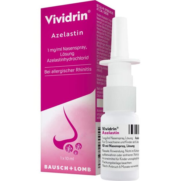 VIVIDRIN Azelastin 1 mg/ml Nasenspray Lösung 10 ml