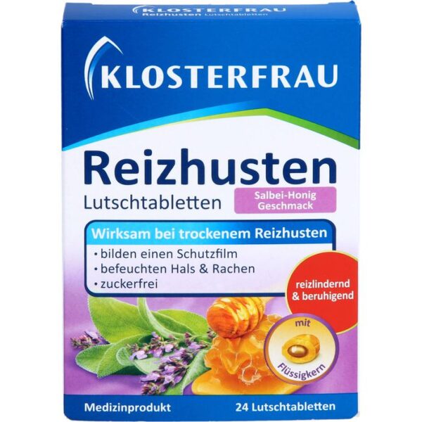 KLOSTERFRAU Reizhusten Salbei-Honig Lutschtabl. 24 St.