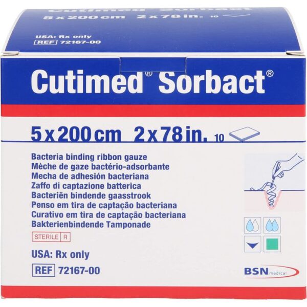 CUTIMED Sorbact Tamponaden 5x200 cm 10 St.