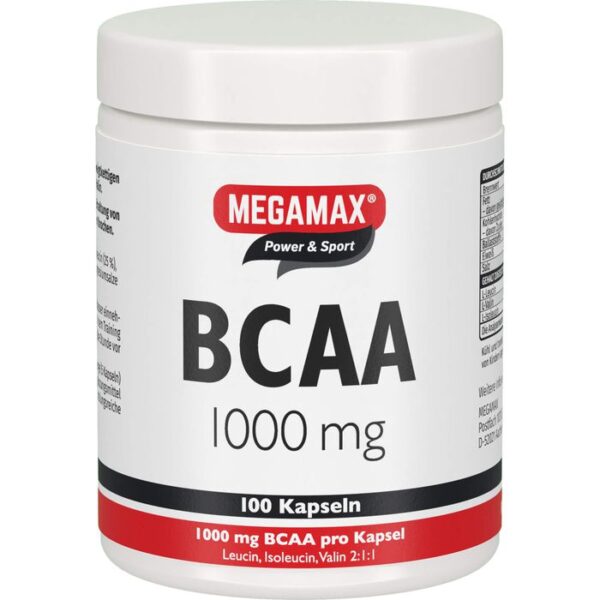 BCAA 1000 mg Megamax Kapseln 100 St.