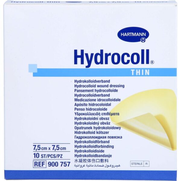 HYDROCOLL thin Wundverband 7,5x7,5 cm 10 St.