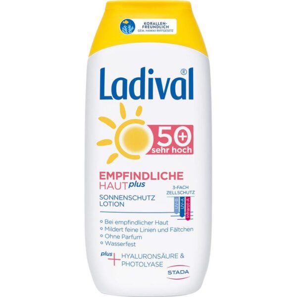 LADIVAL empfindliche Haut Plus LSF 50+ Lotion 200 ml