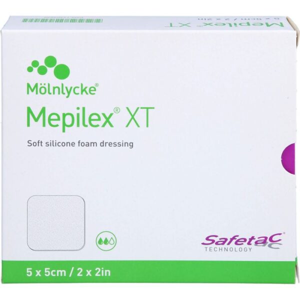 MEPILEX XT 5x5 cm Schaumverband 5 St.