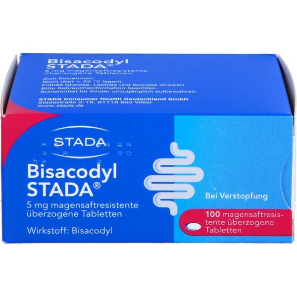 BISACODYL STADA 5 mg magensaftres.überzog.Tabl. 100 St.