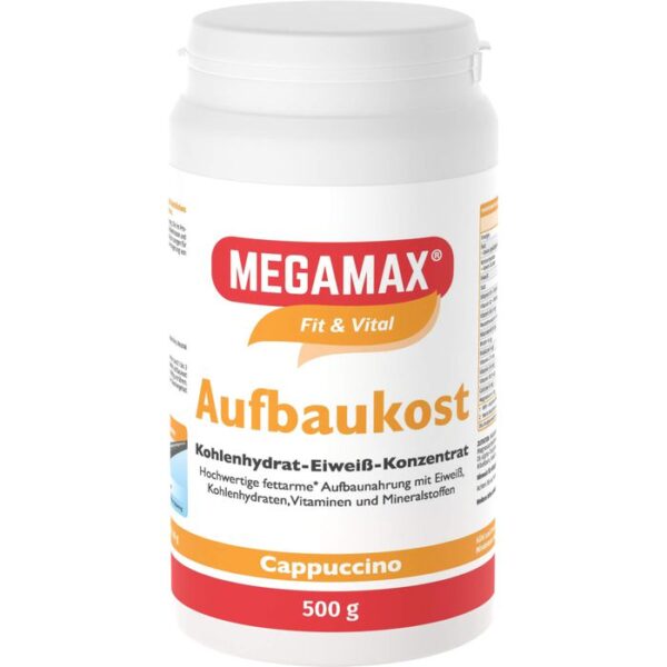 MEGAMAX Aufbaukost Cappuccino Pulver 500 g