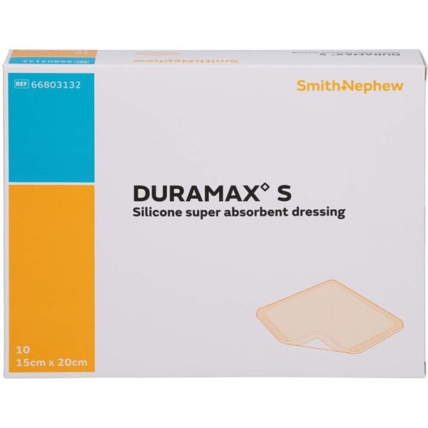 DURAMAX S 15x20 cm Superabsorber Silikonverband 10 St.