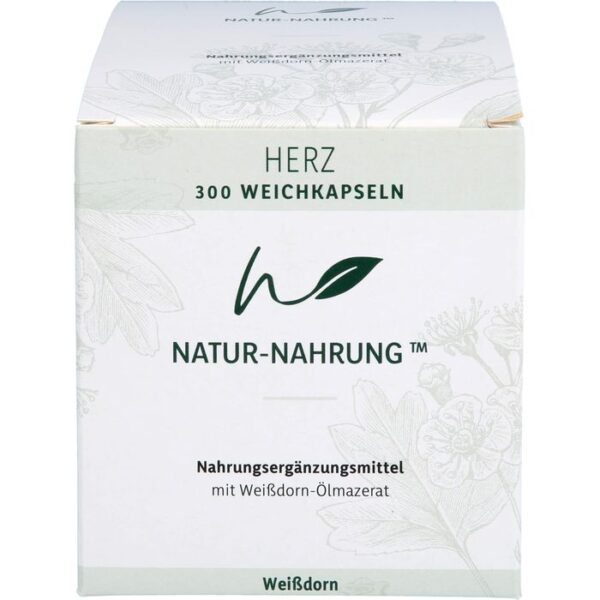 NATUR-NAHRUNG Herz Weißdorn Weichkapseln 300 St.