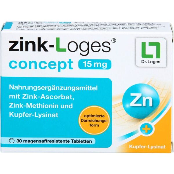 ZINK-LOGES concept 15 mg magensaftres.Tabletten 30 St.