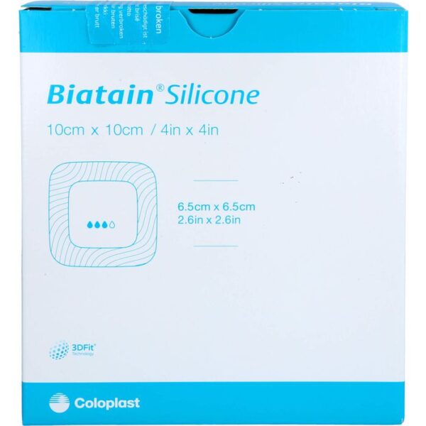 BIATAIN Silicone Schaumverband 10x10 cm 10 St.