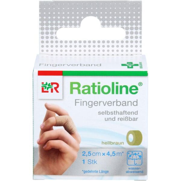 RATIOLINE selbsthaft.Fingerv.2,5cmx4,5m hellbraun 1 St.