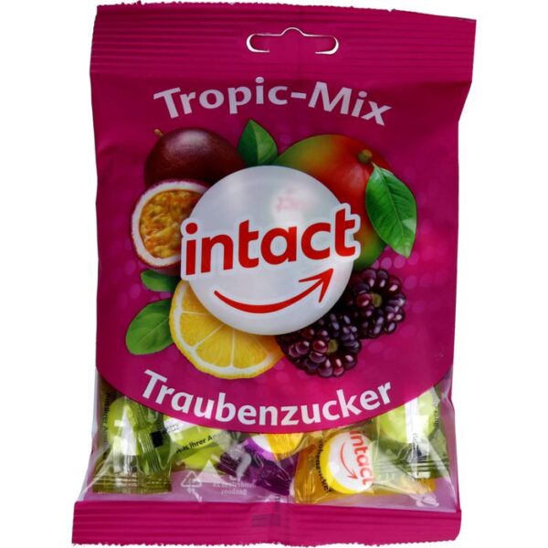 INTACT Traubenzucker Beutel Tropic-Mix 75 g