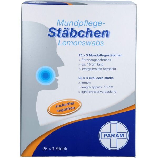 LEMON SWABS Mundpflegestäbchen Zitrone 75 St.