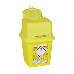 SERVOPRAX Mülleimer Sharpsafe Abwurfbehälter für Kanülen - 4 Liter