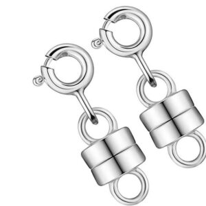 SOTOR Schmuckset Magnet-Verschluss Cup, Verschlussgarnitur, Magnet-Verschluss Line (2-tlg), Magnetverschluß, Magnetverschluss-Konverter für Halskettenverschlüsse