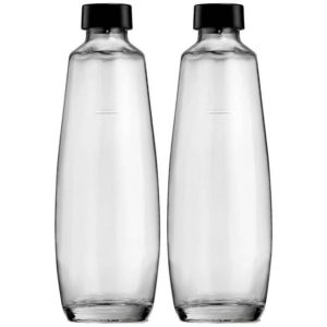 SodaStream Wassersprudler Glaskaraffe DUO 2er Pack, inkl. 2 Glaskaraffen