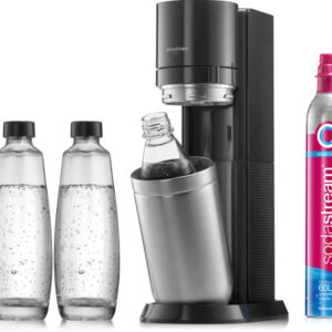 Sodastream Trinkwassersprudler DUO Vorteilspack Titan mit 3 Flaschen