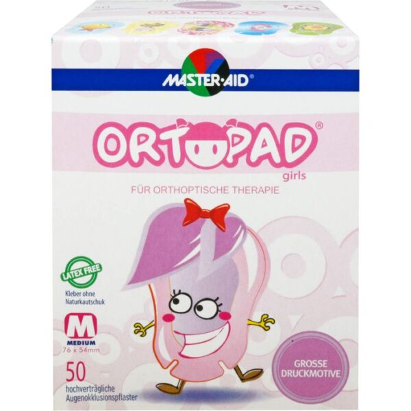 ORTOPAD for girls medium Augenokklusionspflaster 50 St.