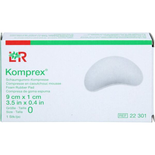 KOMPREX Schaumgummi Kompr.Gr.0 nierenf. 1 St.