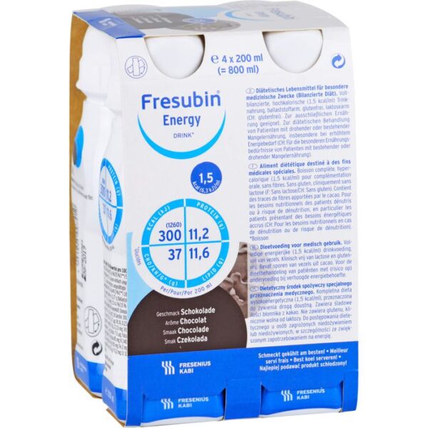 FRESUBIN ENERGY DRINK Schokolade Trinkflasche 800 ml