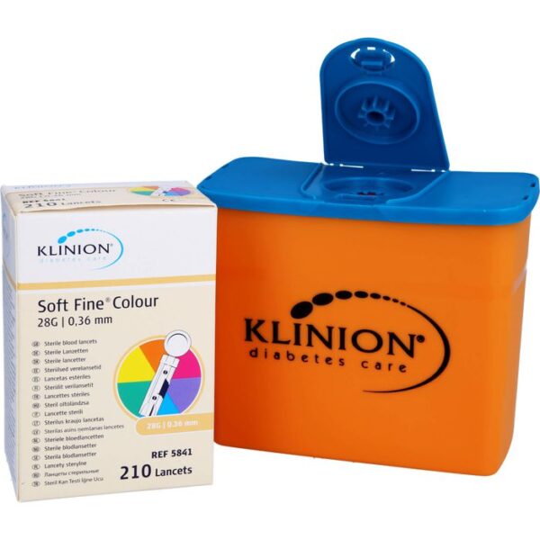 KLINION Soft fine colour Lanzetten 28 G 210 St.