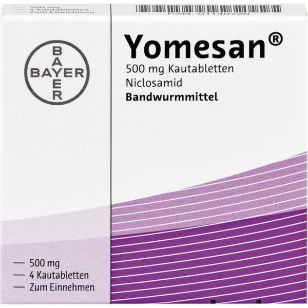 YOMESAN 500 mg Kautabletten 4 St.