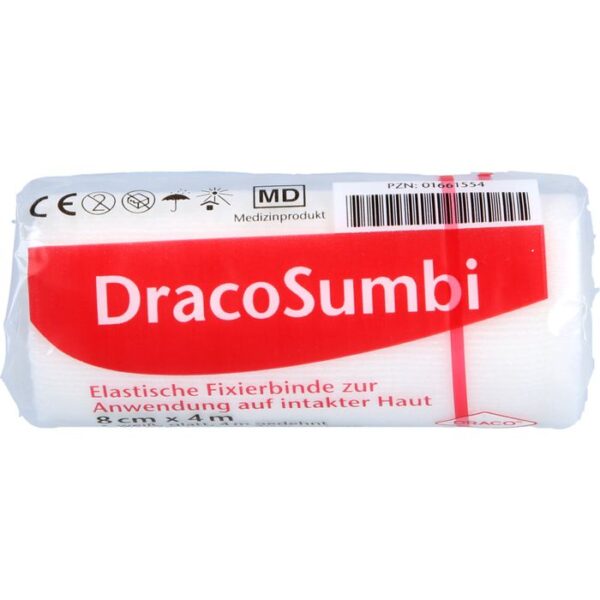 DRACOSUMBI Fixierbinde 8 cmx4 m weiß 1 St.