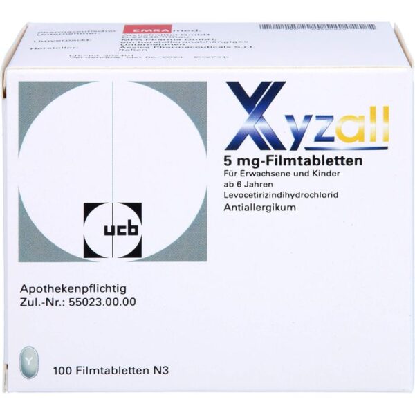 XYZALL 5 mg Filmtabletten 100 St.