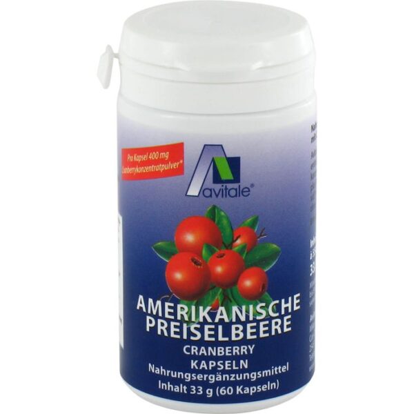 PREISELBEERE amerikanisch 400 mg Kapseln 60 St.